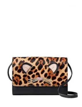 Kate Spade New York Run Wild Summer Leopard Cat Phone Crossbody