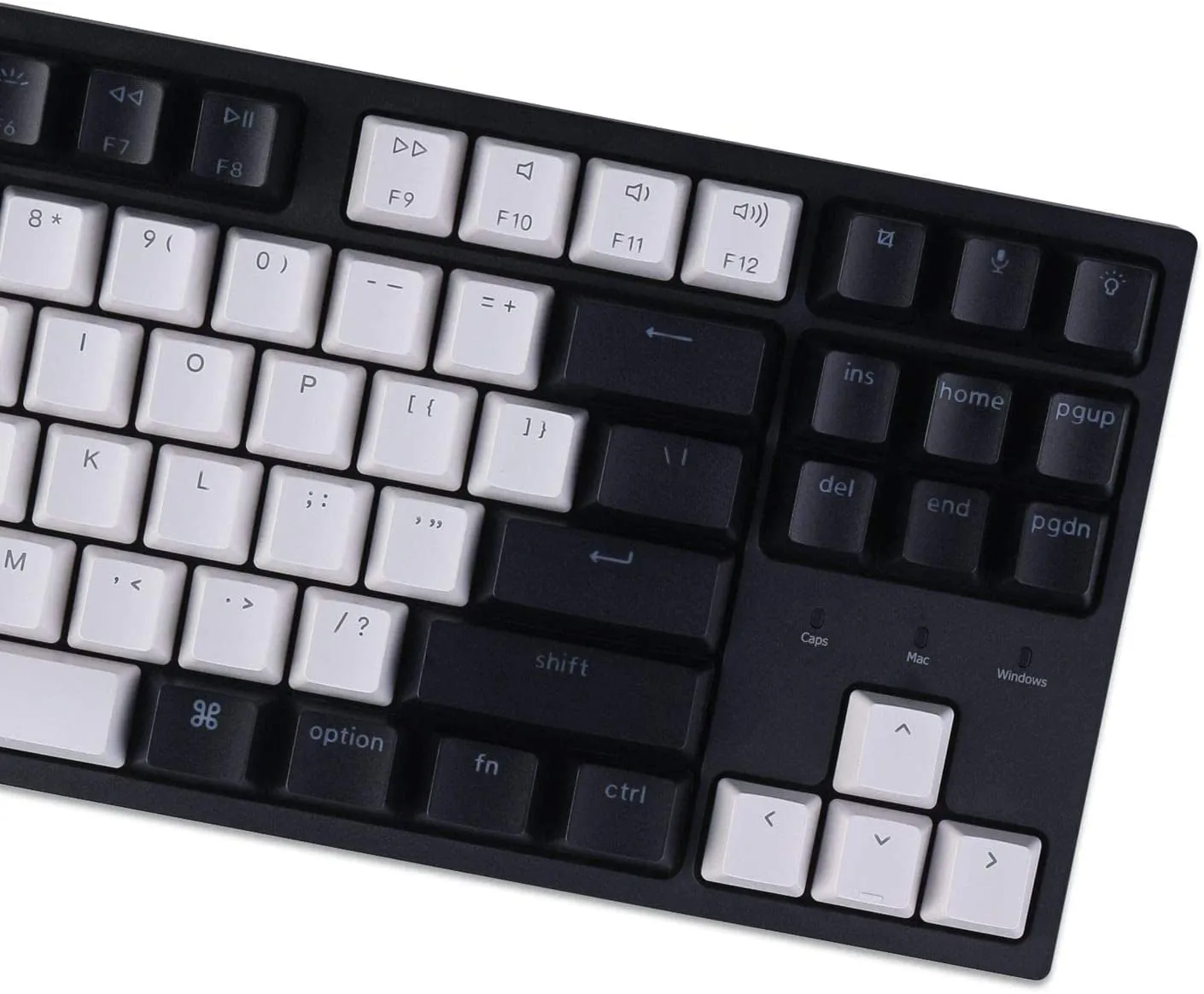 Keychron C1 Mac Layout Wired Mechanical Keyboard, Gateron Brown Switch, Tenkeyless 87 Keys ABS keycaps Computer Keyboard for Windows PC Laptop, White Backlight, Type-C Cable (C1A3)