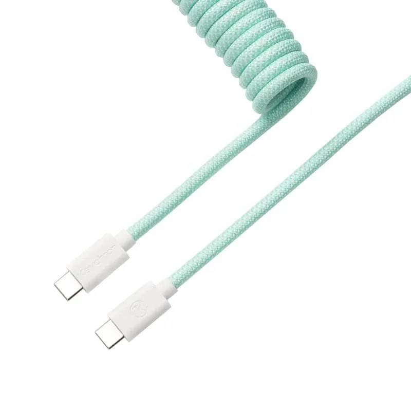 Keychron Coiled Aviator Cable Mint/Straight Cab 18