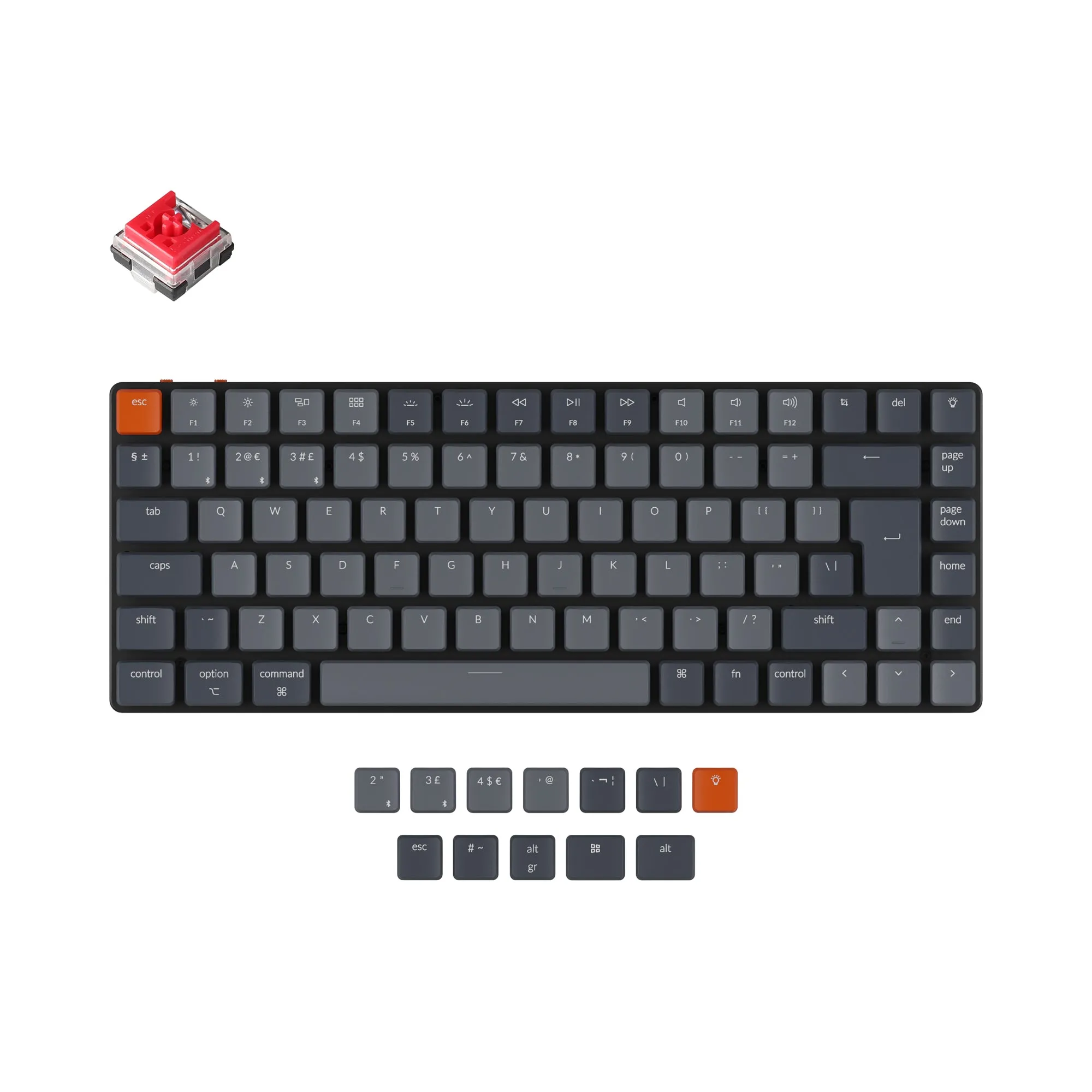 Keychron K3 Ultra-slim Wireless Mechanical Keyboard (UK ISO Layout) - Version 2