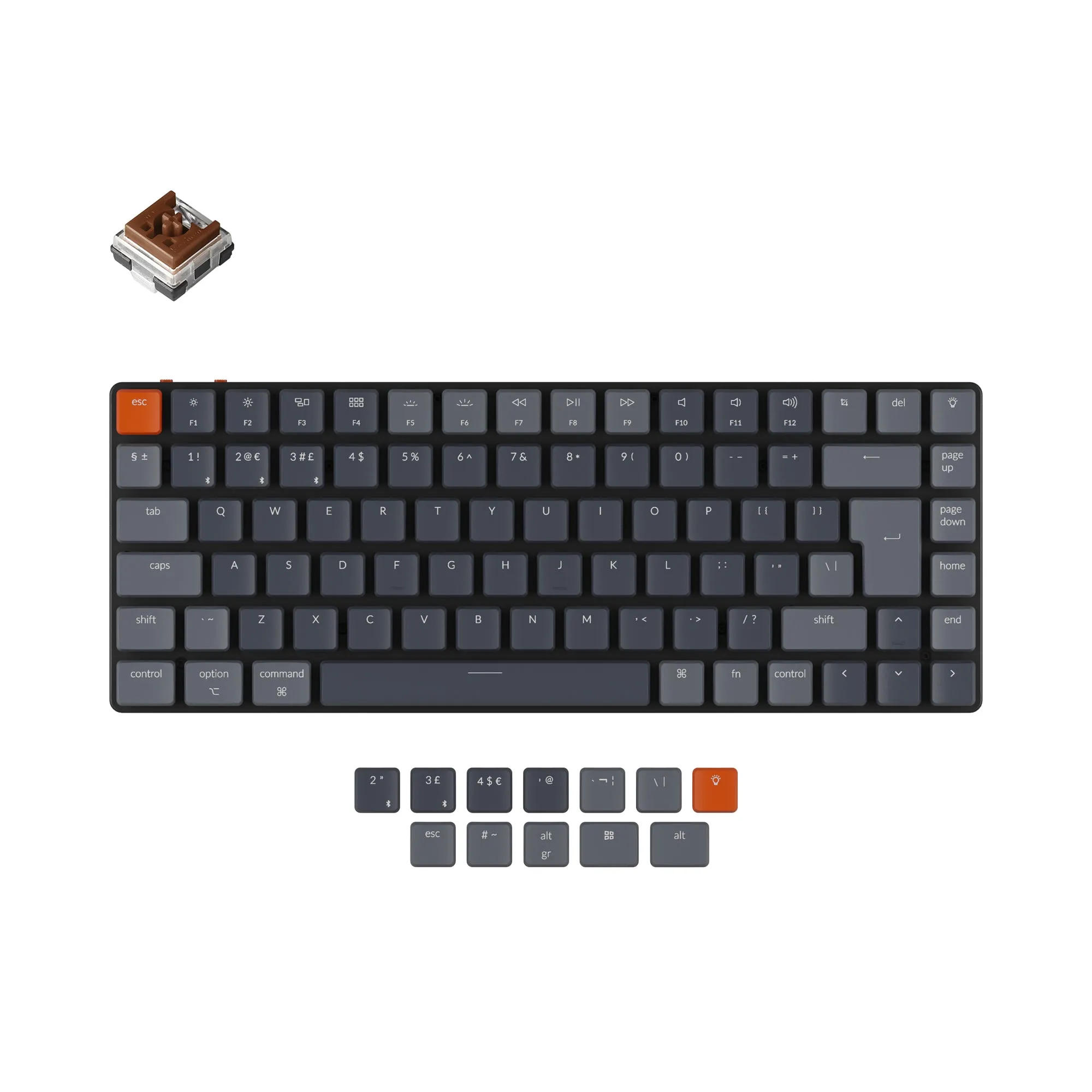 Keychron K3 Ultra-slim Wireless Mechanical Keyboard (UK ISO Layout) - Version 2