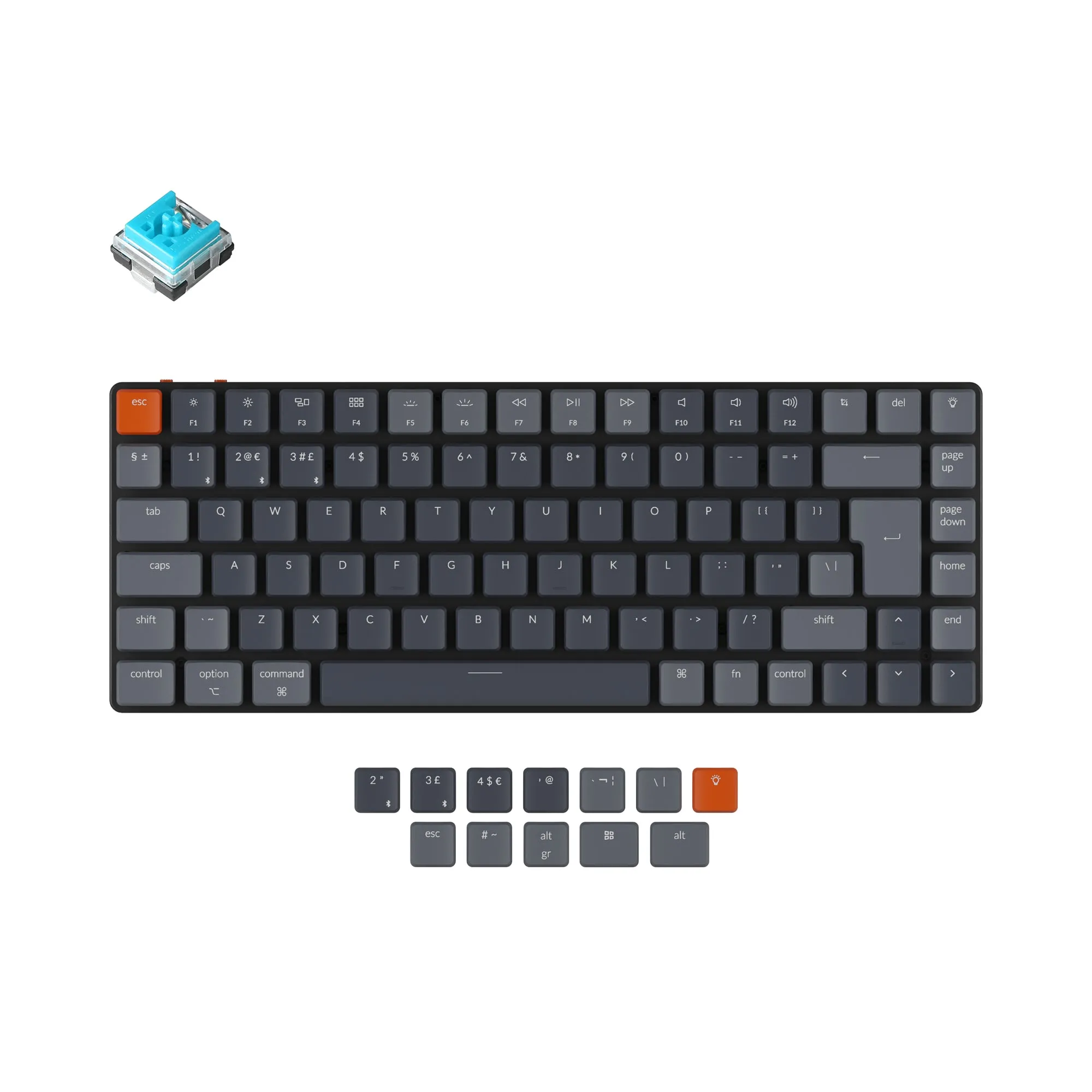 Keychron K3 Ultra-slim Wireless Mechanical Keyboard (UK ISO Layout) - Version 2