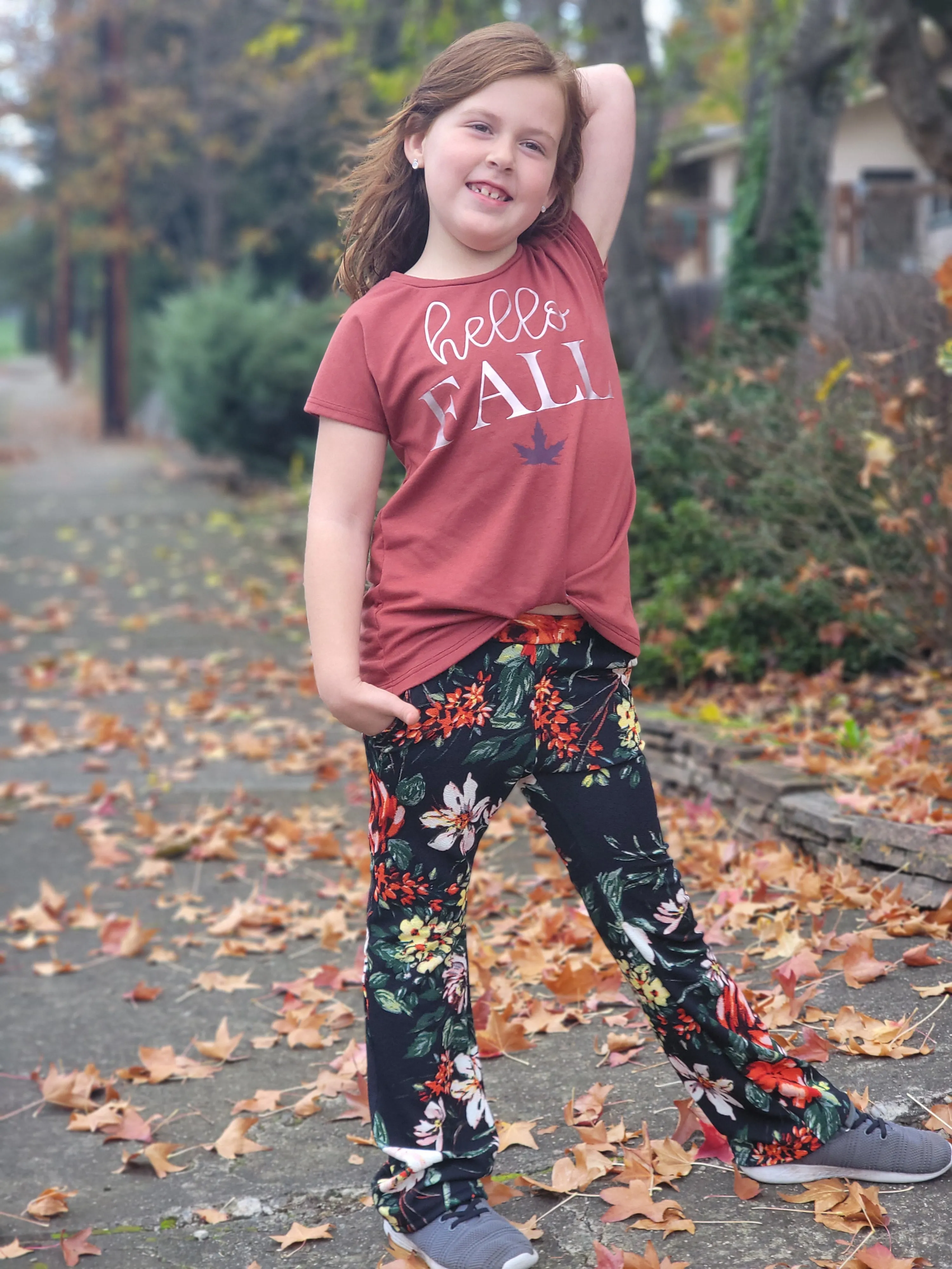 Kids Flare and Straight Pants Pattern