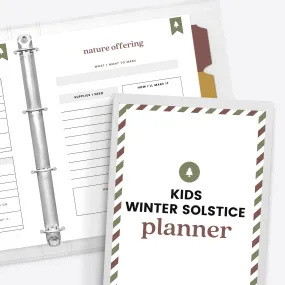 Kids Winter Solstice Planner