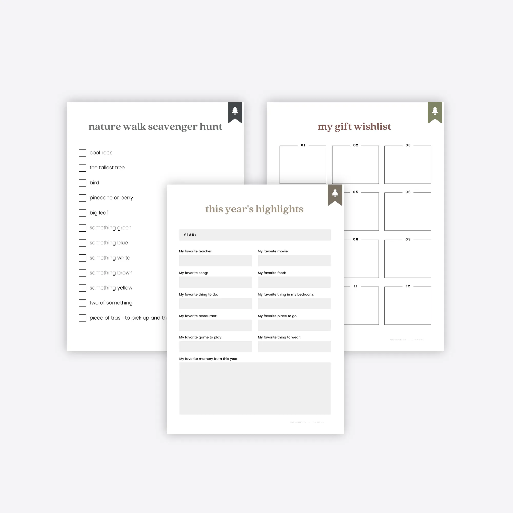 Kids Winter Solstice Planner