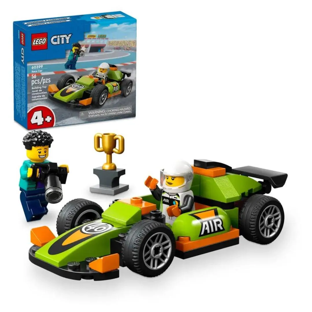 Lego City City Great Vehicles Green Race Car