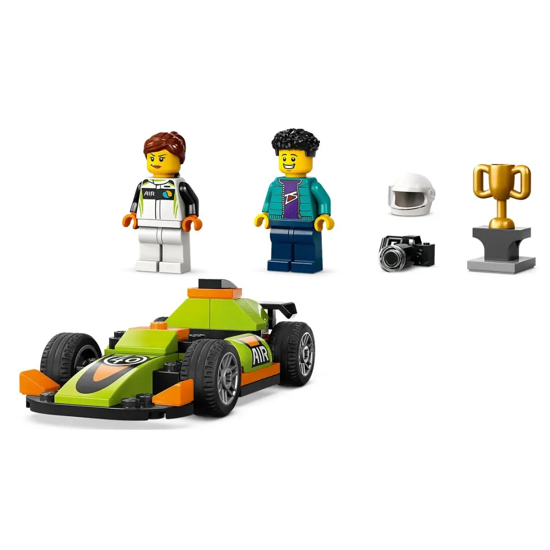 Lego City City Great Vehicles Green Race Car