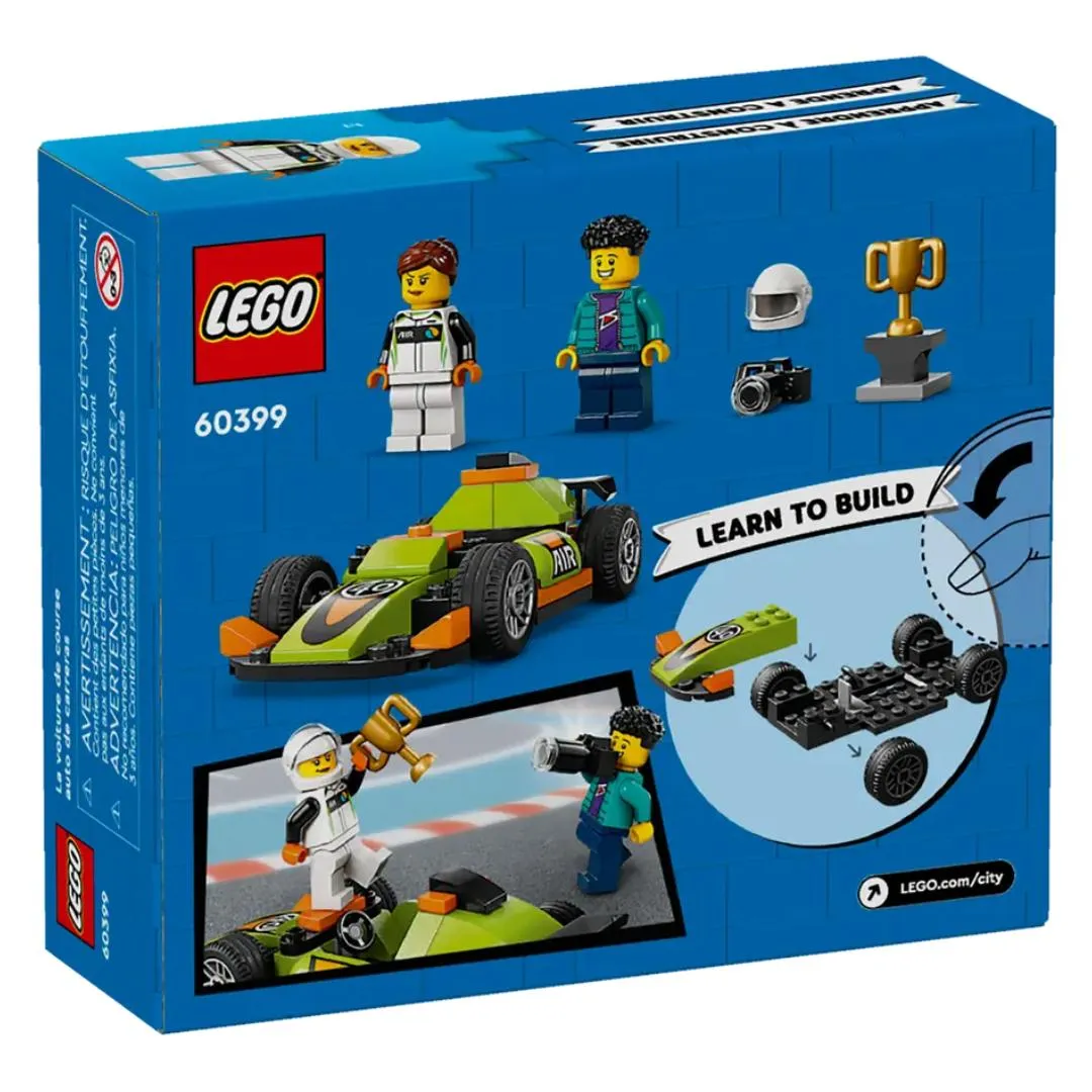 Lego City City Great Vehicles Green Race Car