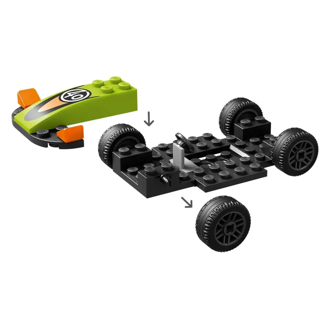 Lego City City Great Vehicles Green Race Car