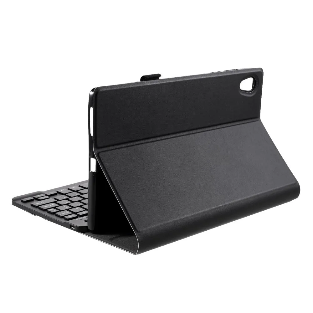 Lenovo Tab M10 (2nd Gen.) Leather Case with Detachable Bluetooth Keyboard (QWERTY) - Black