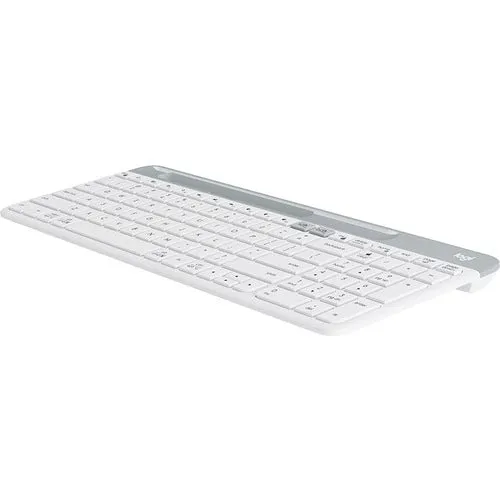 Logitech K580 Keyboard - Wireless Connectivity - Bluetooth/RF - 10 m - 2.40 GHz - USB Interface - Smartphone, Tablet, Notebook, Desktop Computer - Windows, Mac OS, iOS, Android, PC - AAA Battery Size Supported - Off White