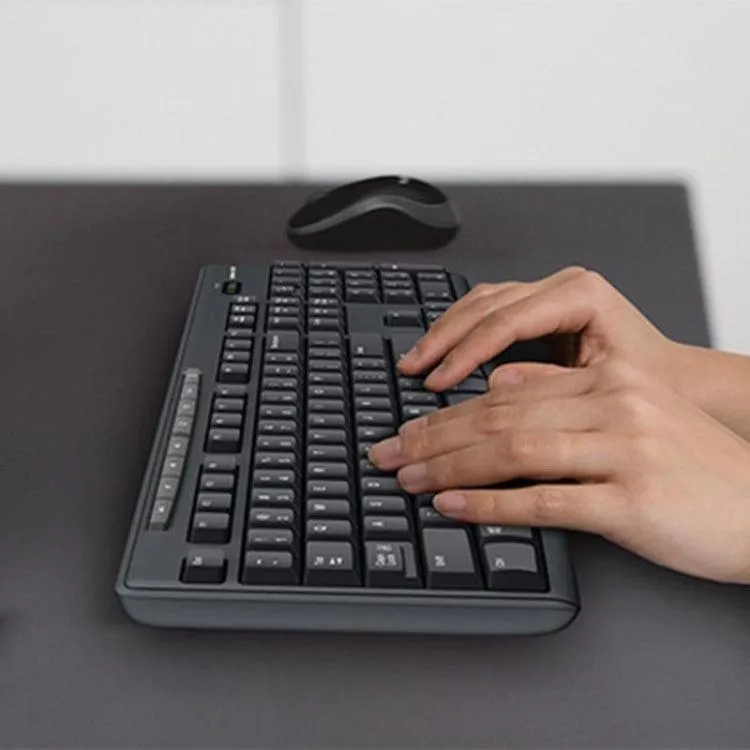 Logitech MK270 Wireless Combo: Full-Sized Keyboard & Compact Mouse Set