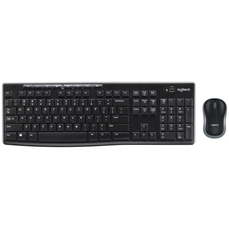 Logitech MK270 Wireless Combo: Full-Sized Keyboard & Compact Mouse Set