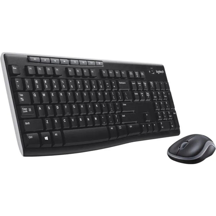 Logitech MK270 Wireless Combo: Full-Sized Keyboard & Compact Mouse Set