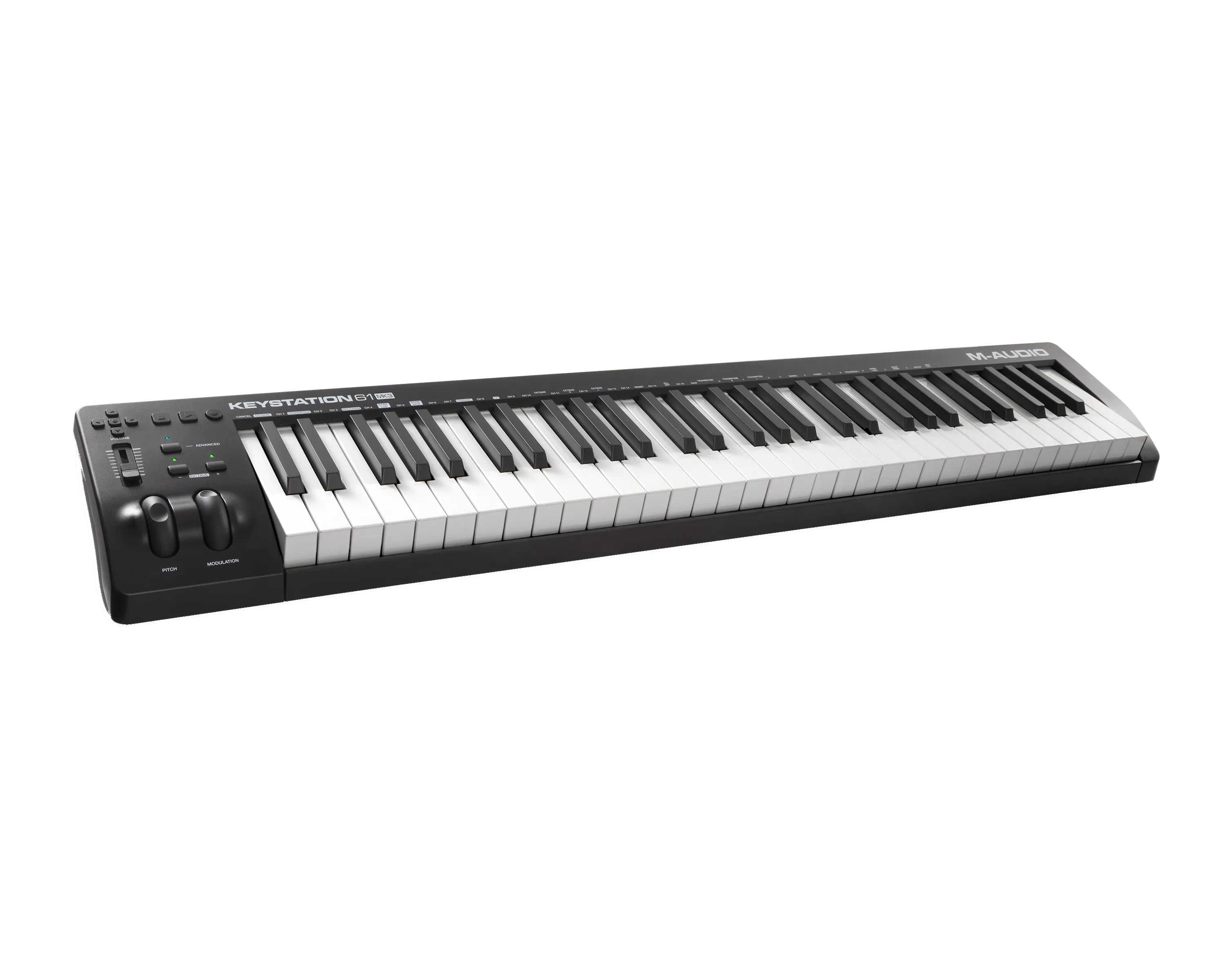 M-Audio Keystation 61 MK3 Compact MIDI Keyboard Controller with 61 Keys and Assignable Controls, Pitch and Modulation Wheels