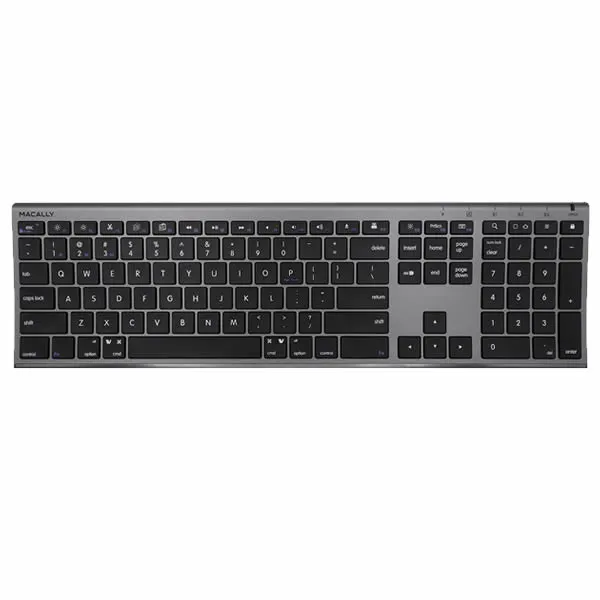 MACALLY Bluetooth Keyboard - Space Grey