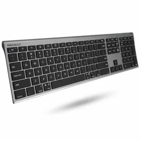 MACALLY Bluetooth Keyboard - Space Grey