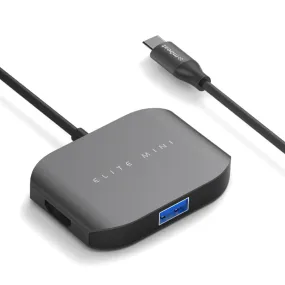 mbeat USB-C Multi-port Adapter (HDMI   USB 3.0×1   USB 2.0×1) - Space Grey, Aluminium Design