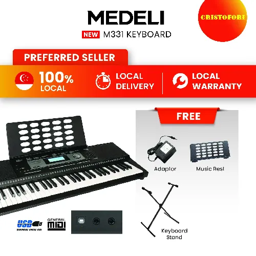 Medeli M331 61-key Keyboard