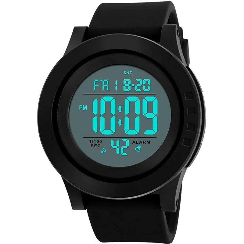 Men's Waterproof Digital LED Sports Wristwatch