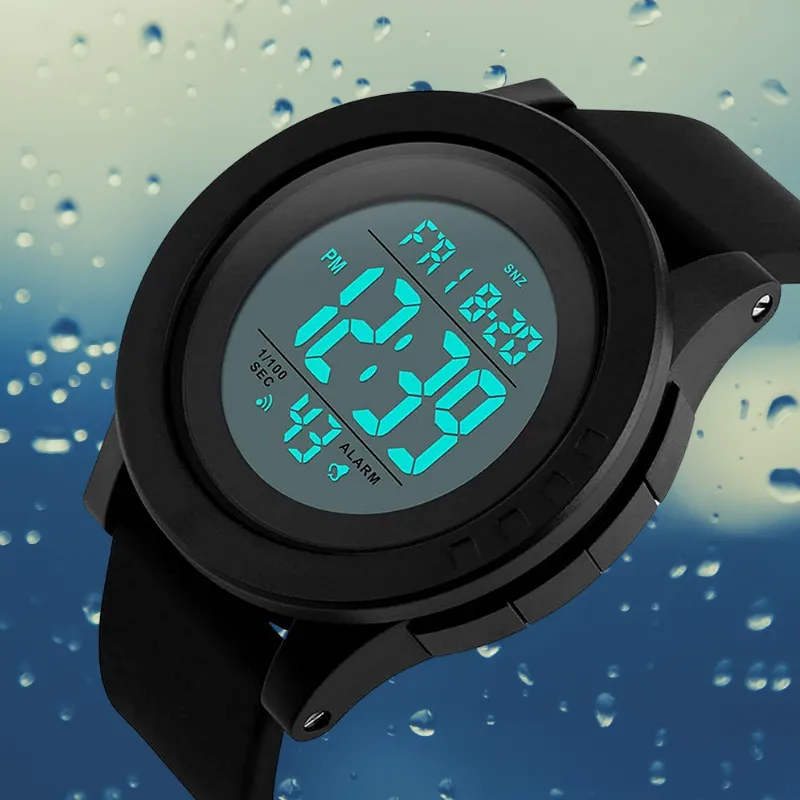 Men's Waterproof Digital LED Sports Wristwatch