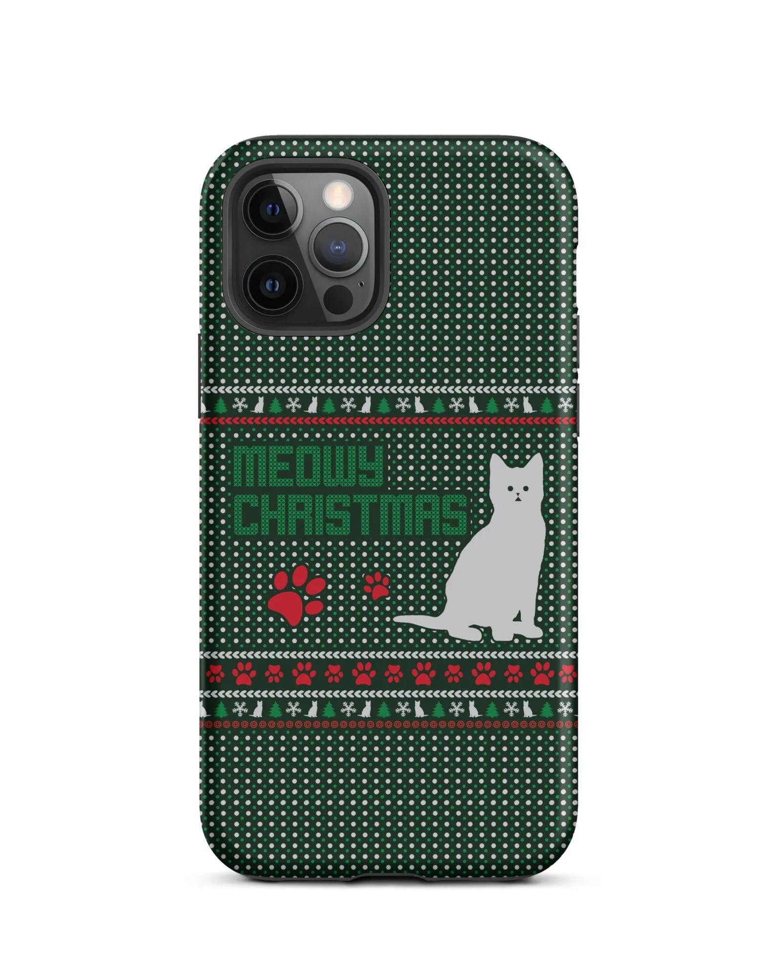 Meowy Christmas Cabin Case for iPhone®