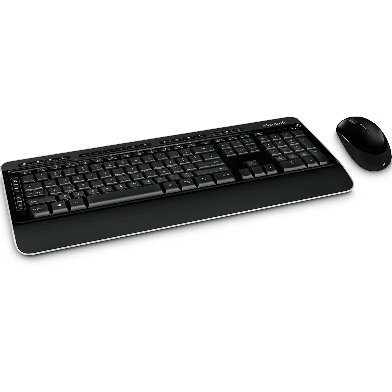 Microsoft 3050 Wireless Desktop Keyboard And Mouse Set Combo Black