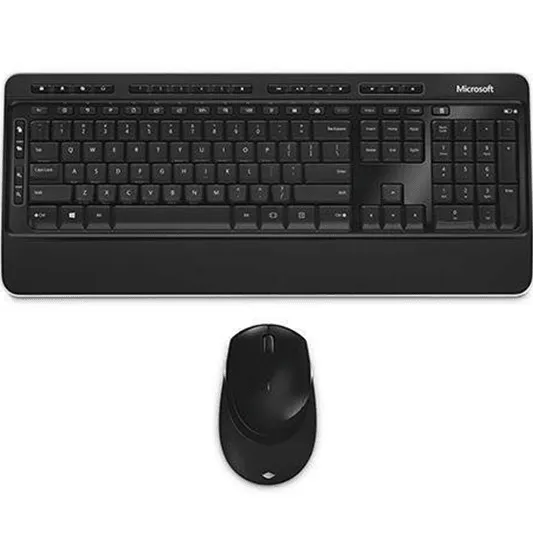 Microsoft 3050 Wireless Desktop Keyboard And Mouse Set Combo Black