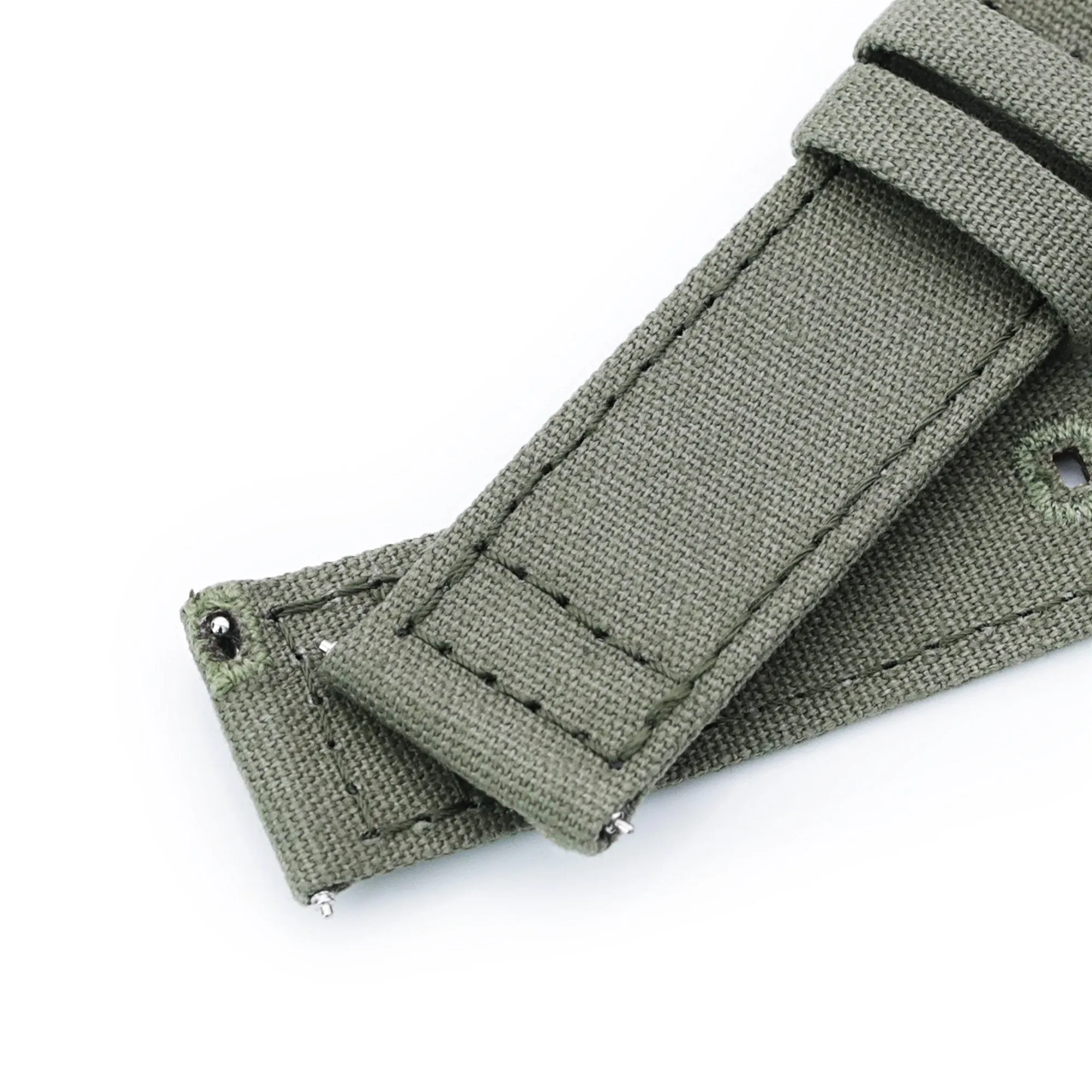 Military Green Quick Release Canvas Watch Strap