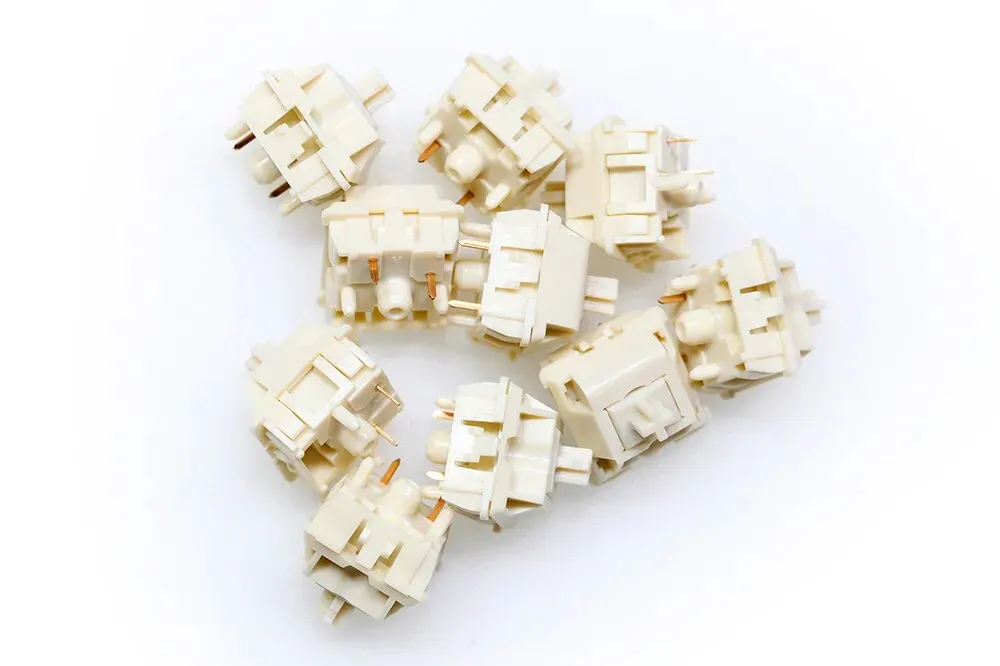 MMD Cream Switch V4 Linear Switch RGB SMD 5pin 45g 55g for Gaming Mechanical Keyboard POM Milk White MX Stem for BM60 BM65 87