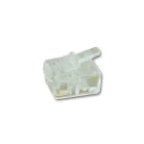 MODULAR PLUG 4 CONDUCTOR 6 POSITION FOR ROUND CABLE (100lOT)