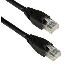 Molded UTP CAT6 Patch Cable 24 AWG 50u 100FT (Black or Blue)