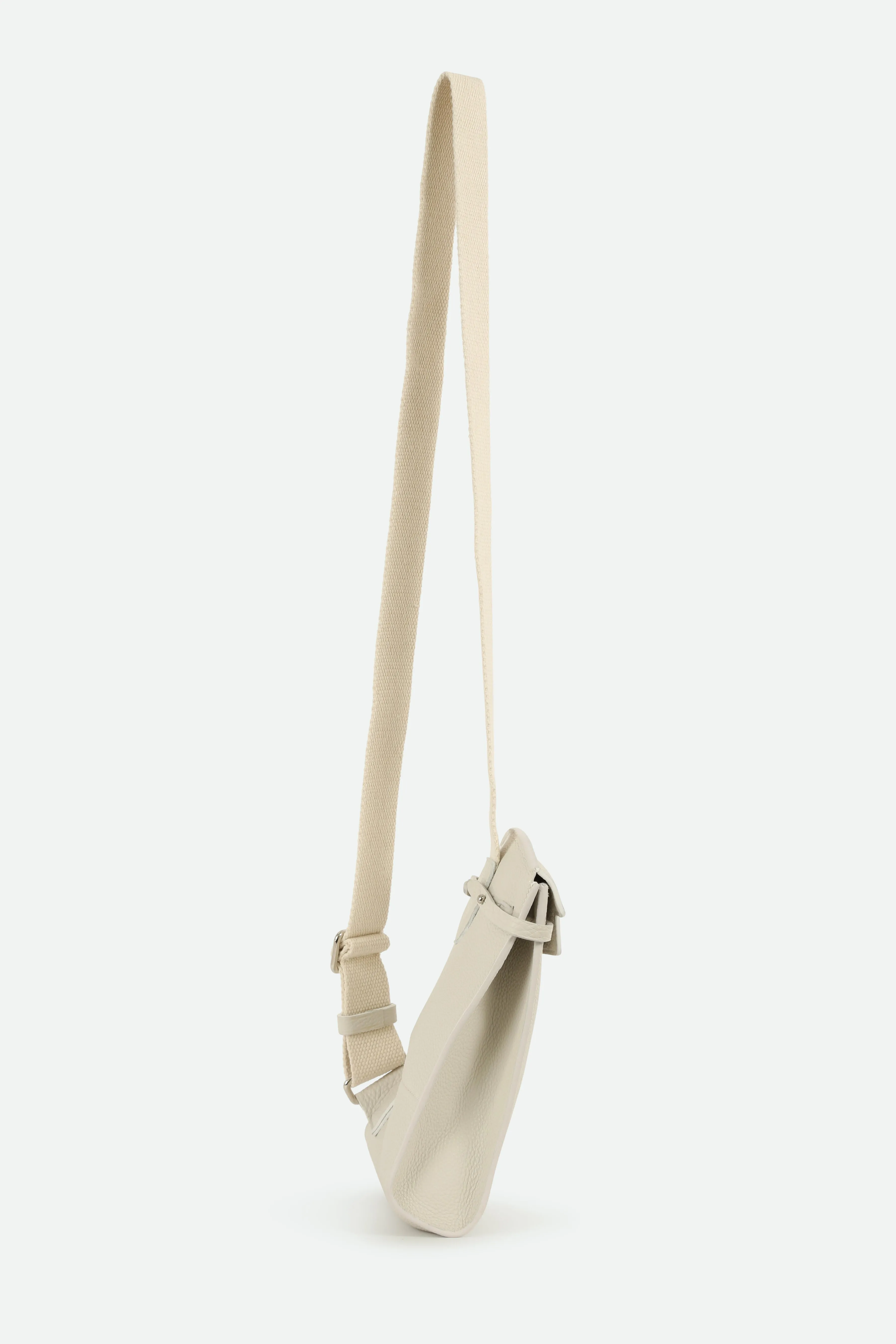 MONZA ITALIAN LEATHER CROSSBODY BUTTER WHITE