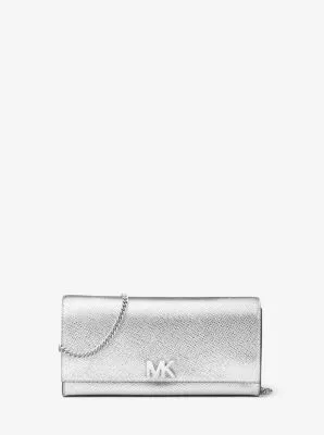 Mott Metallic Leather Chain Wallet