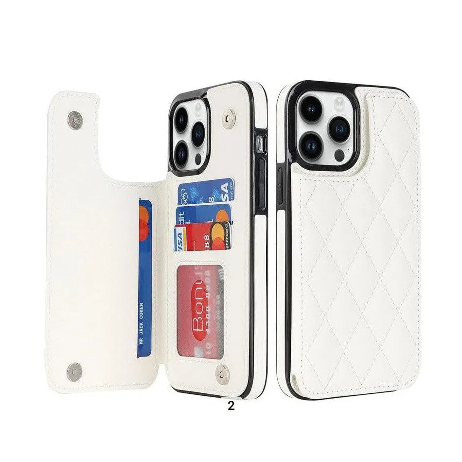 Multifunctional Wallet Mobile Phone Case for Apple  iPhone 13 Mini - White