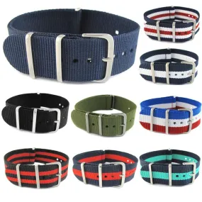 Nato Nylon Watch Straps Compatible with the Seiko 20mm Range