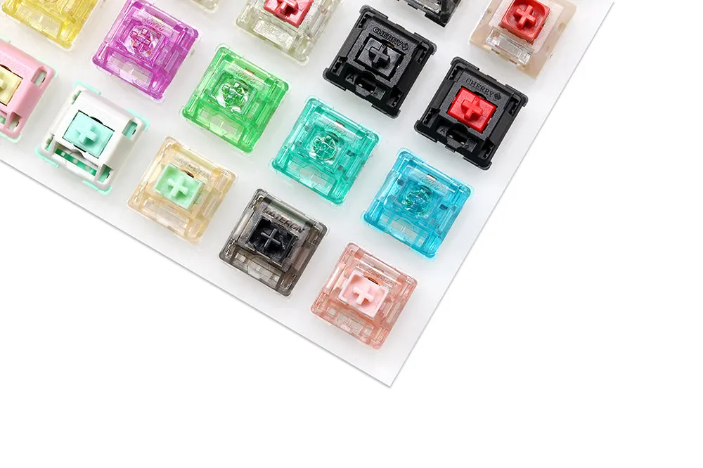 New 81 switch switches tester with acrylic base blank keycaps for mechanical keyboard cherry kailh box candy gateron jwick lect