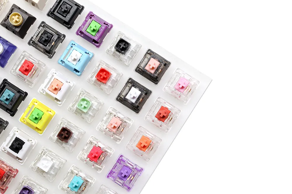 New 81 switch switches tester with acrylic base blank keycaps for mechanical keyboard cherry kailh box candy gateron jwick lect