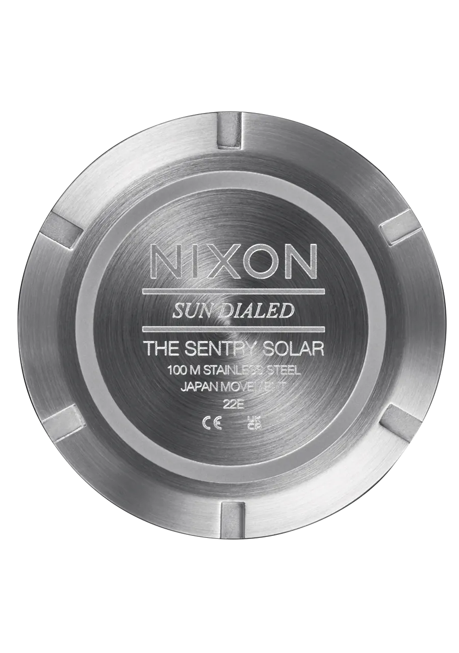 Nixon Sentry Solar Stainless Steel Watch