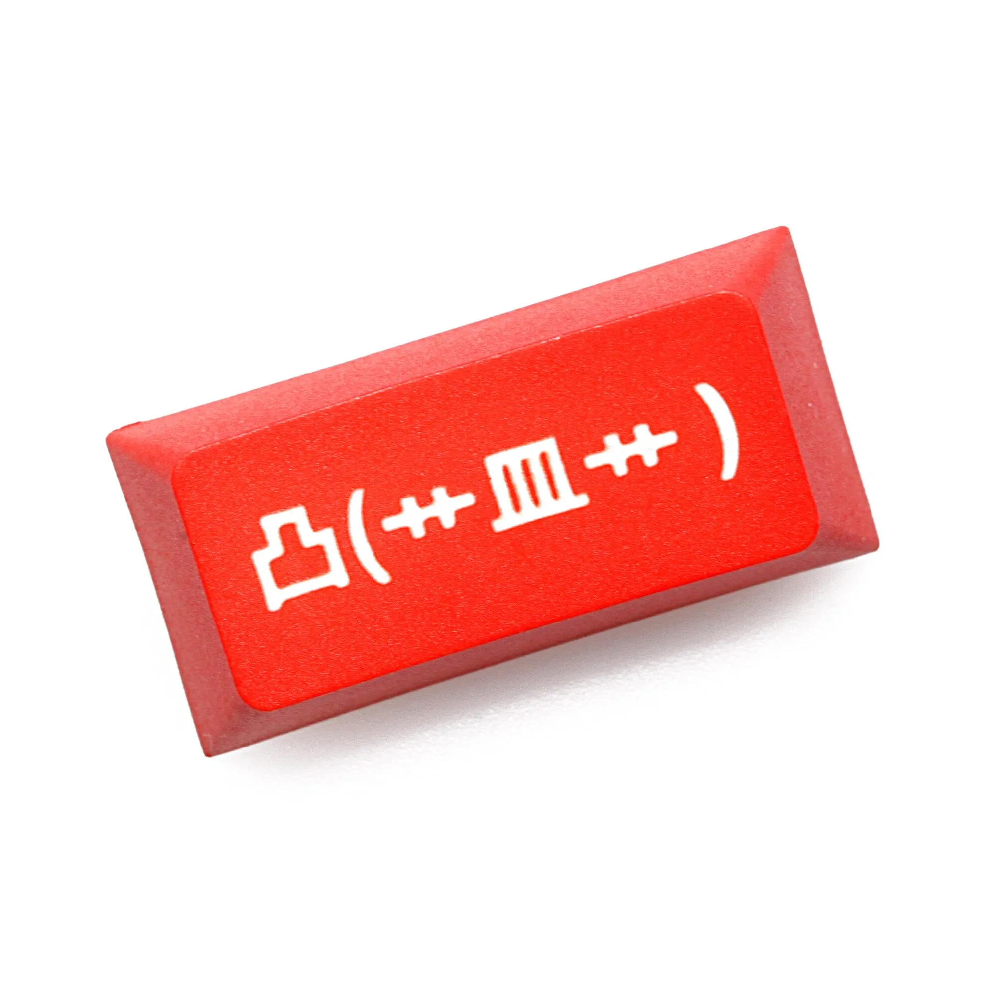 Novelty cherry profile dip dye pbt keycap laser etched emoj kaomoji backspace F-word