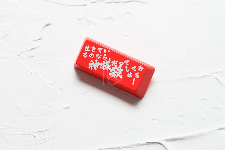 Novelty Shine Through Keycaps ABS red custom mechanical keyboard enter kara no kyoukai