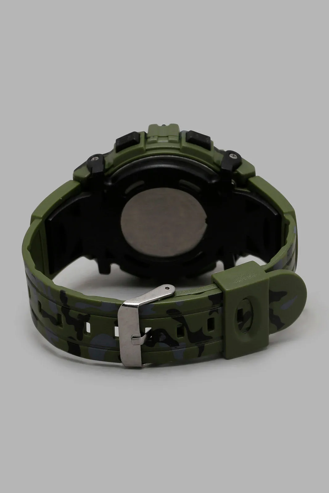 Olive Camo Digital Multifunctional Sports Watch