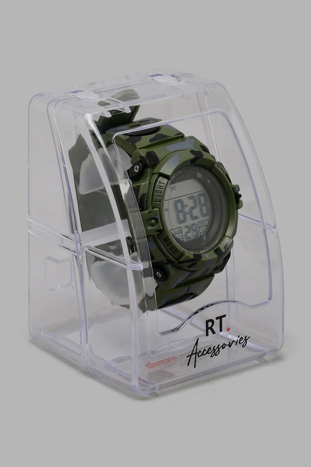 Olive Camo Digital Multifunctional Sports Watch