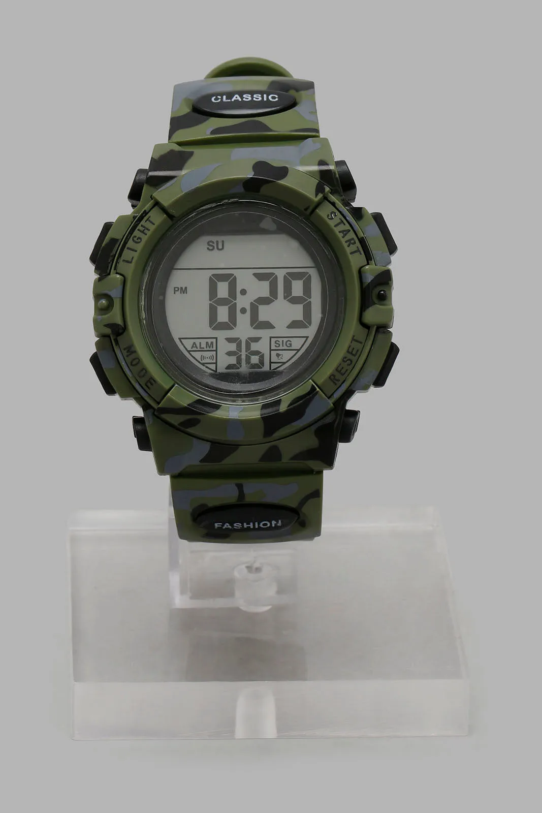 Olive Camo Digital Multifunctional Sports Watch