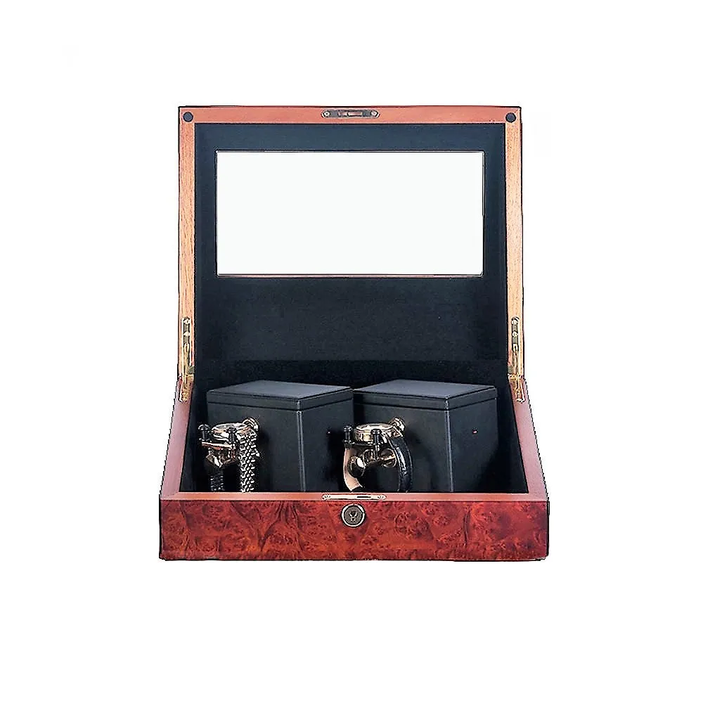 ORBITA - Sempre 2 Double Watch Winder | Burlwood