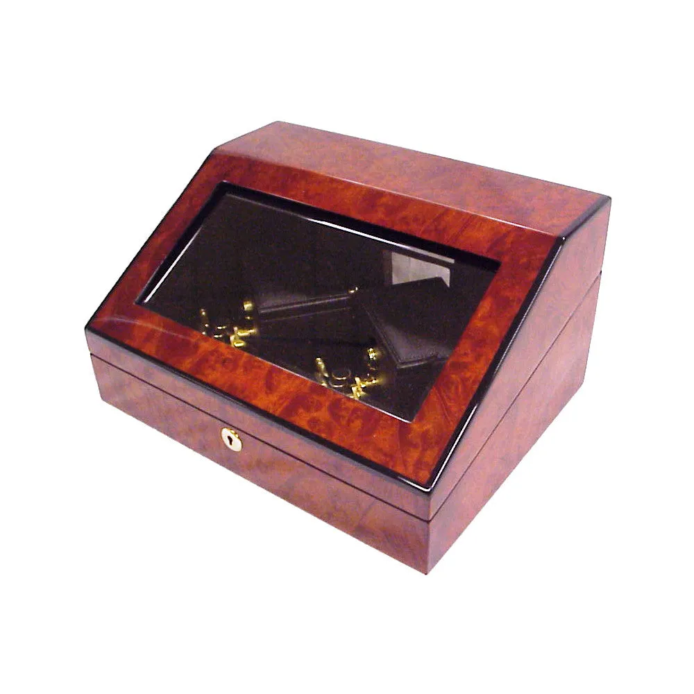 ORBITA - Sempre 2 Double Watch Winder | Burlwood