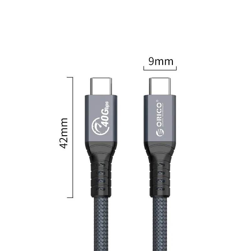 Orico Cbl Thunderbolt 4 Data Pd100W 40Gbps 0.8M Bk | Supports
8K@60Hz