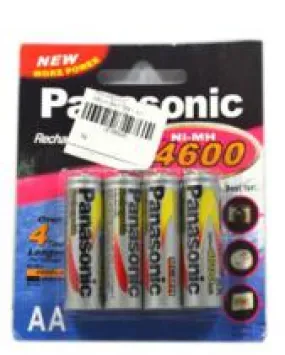 Panasonic Rechargeable Battery NI-MH3000 AA x4