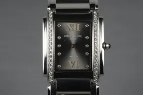 Patek Philippe Ladies 24 Tiffany Diamond Dial with Box and Papers