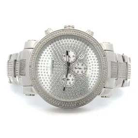 Pave Chrono Dial Real Diamond Hip Hop Watch